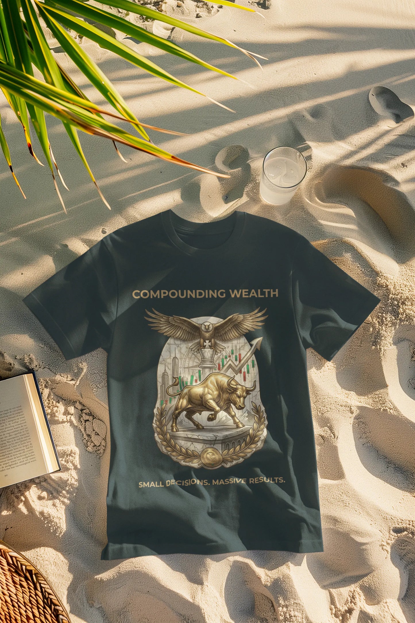 Compounding Wealth | Premium Wealth Mindset Graphic T-Shirt