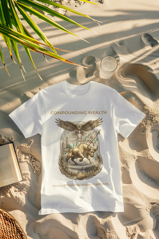 Compounding Wealth | Premium Wealth Mindset Graphic T-Shirt
