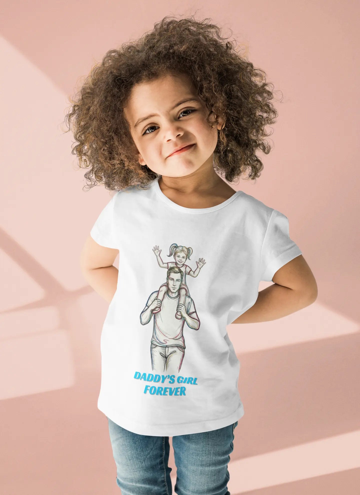 Daddy's Girl Forever Girls T-Shirt | Father Daughter Tee