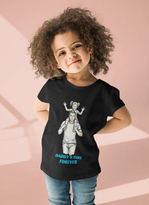 Daddy's Girl Forever Girls T-Shirt | Father Daughter Tee