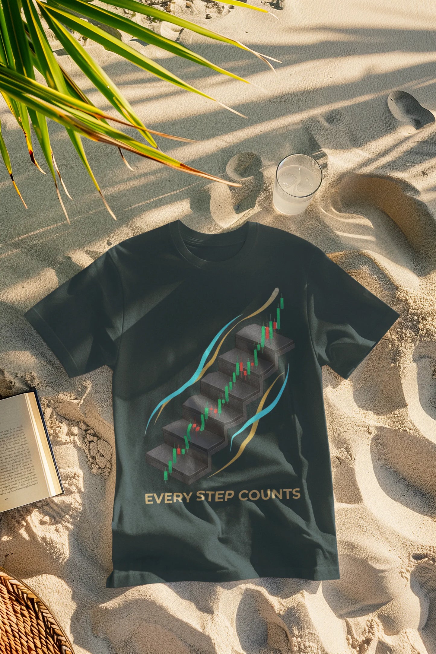 Every Step Counts | Premium Wealth Mindset Graphic T-Shirt