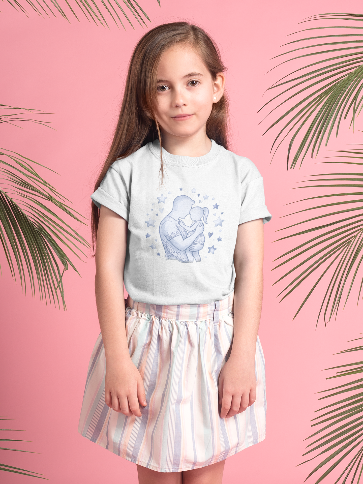 Daddy's Little Star Girls T-Shirt | Cute Father Daughter Tee