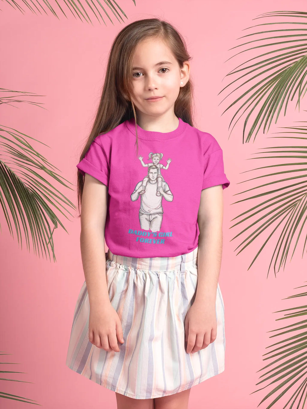 Daddy's Girl Forever Girls T-Shirt | Father Daughter Tee