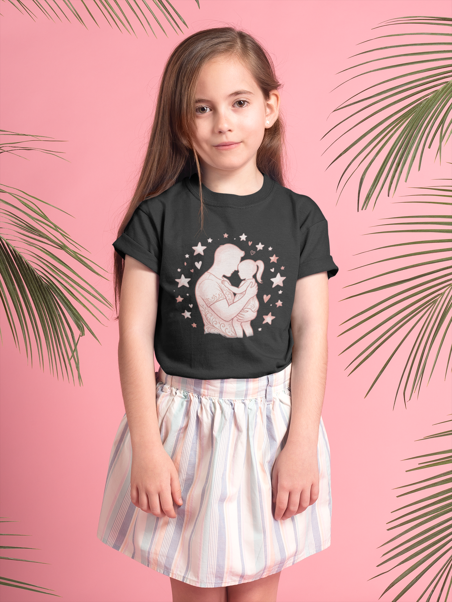 Daddy's Little Star Girls T-Shirt | Cute Father Daughter Design